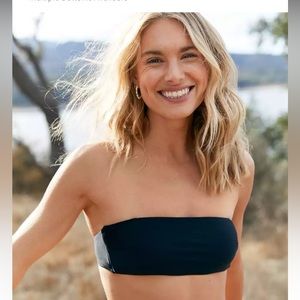 NWT Aerie black bikini top